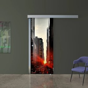 Anta per porta scorrevole Urban in vetro multicolore L 96 x H 215 cm