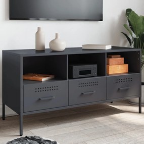 Mobile Tv Antracite 100,5x39x50,5 Cm İn Acciaio /