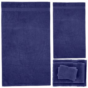 Set di asciugamani per viso e corpo tipo terry blu scuro in cotone 6 pz Anti-Bacterial – Catherine Lansfield