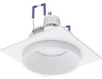 Faretto Ad Incasso Moderno Carosso Alluminio Bianco 1 Luce Gu10 35W Ip20