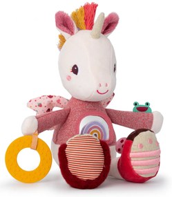 Lilliputiens - Giocattolo di stoffa con attività - Lena l'unicorno