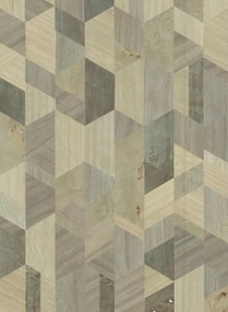 Geometrische Holztapete Formation von Arte - 38202