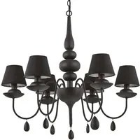 Lampada sospensione Blanche Nero D780xH960-1860mm