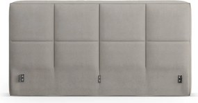 Testiera grigio chiaro imbottita 229x100 cm Darren – Micadoni