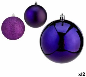 Set di palline di Natale Viola Plastica 10 x 11 x 10 cm (12 Unità)