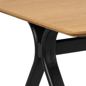 Tavolo da pranzo con piano effetto rovere 100x200 cm Bristol – Actona