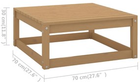 Set Divani da Giardino 14 pz in Legno Massello di Pino