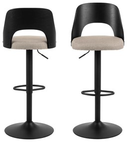 Sgabelli da bar girevoli beige in set di 2 113 cm Lucy - Actona