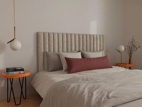 Testiera cuciture verticali 160 cm Tessuto Beige - SARAH