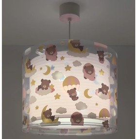 Dalber 41572S - Lampadario per cameretta BABY TEDDY 1xE27/15W/230V rosa