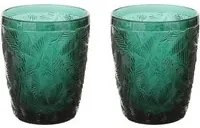 Set 2 bicchieri vetro verde Oasi