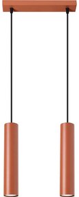Sollux SL.1490 - Lampadario a sospensione con filo LAGOS 2xGU10/10W/230V rosso