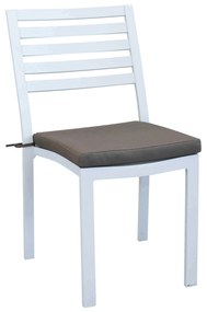 DEXTER - sedia da giardino in alluminio impilabile con cuscino