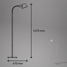 Piantana Nordico Brello Metallo Cromo Opaco 1 Luce E27