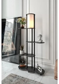 Lampada da terra con mensole NOTO 1xE27/40W/230V nera