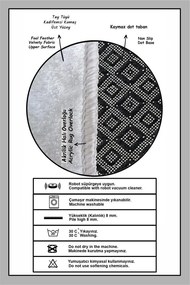 Set di tappetini per il bagno grigi 2 pz 60x100 cm Pendor – Foutastic