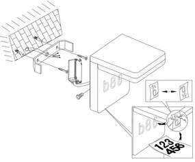 Eglo 98091 - Numero civico a LED AMAROSI LED/11W/230V IP44
