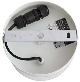 Plafoniera moderna bianca con vetro trasparente - Puck