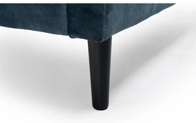Divano in velluto blu scuro 220 cm Adagio - Scandic