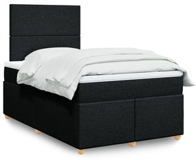 Giroletto A Molle Con Materasso Nero 120x200 Cm İn Tessuto /