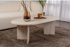 Tavolino da salotto beige semilucido 60x119 cm Sable – Kalune Design