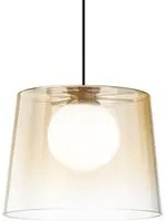 Sospensione Vintage-Dec Fade Metallo Ambra 1 Luce G9 3W 3000K Luce Calda