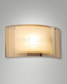 Alide applique ambra in vetro 1 luce attacco e27 ip20