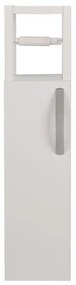 Mobiletto con porta carta igienica STAR 65x15 cm bianco