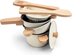 Set di stoviglie in metallo per bambini