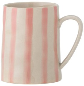 Tazza in gres bianco e rosa da 440 ml Begonia - Bloomingville