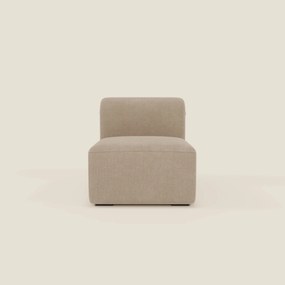 BonBon modulo centrale 70 cm – Poltrona o elemento componibile in tessuto smacchiabile T23 beige