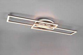 Twister plafoniera led 30w 4500lm, 2700 - 6000k rettangolare acciai...