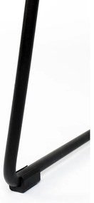 Sedia da bar nera 2 pz (altezza della seduta 62 cm) Tangle – White Label