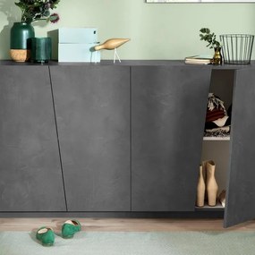 Mobile credenza VEGA L 158.5 x H 86 P 43 cm grigio ardesia