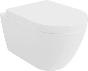 Mexen Rico tazza WC con sedile a chiusura rallentata duro, bianco lucido - 30478000