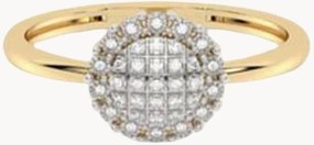 Anello in oro con diamanti Reflet de Diamant, 0,08 carati