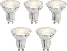Set di 5 lampadine LED GU10 50 dimmerabili 3,9W 450 lm 3000K Longlife