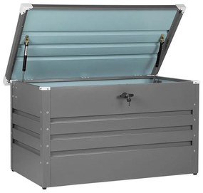 Cesta portaoggetti metallo grigio 132 x 62 cm CEBROSA Beliani
