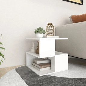 Tavolino bianco 40x40x40 cm in legno multistrato
