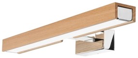 Brilagi-Illuminazione a LED per specchi da bagno WOODY MIRROR LED/8W/230V IP44 quercia/cromo