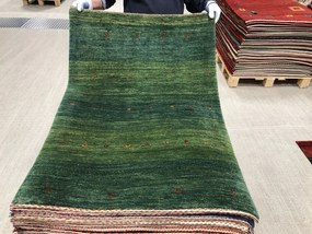 Loribaft Tappeto 120x90 Verde (Iran) Annodato A Mano