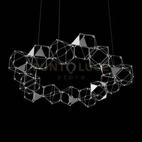 Lucciola pro 15 sospensione rotonda prisma con triangolo in metallo...
