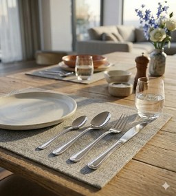 Servizio Set di Posate 24 pezzi in Acciaio Inox Eme Euro...