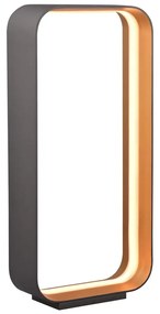 Lampada da tavolo a LED nera con controllo vocale/app e paralume in metallo (altezza 61 cm) Cizione - CINQUE