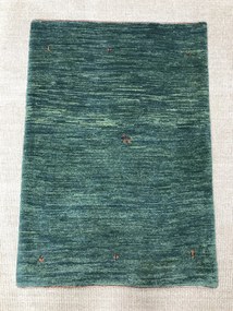Gashguli Tappeto 110x80 Verde (Iran) Annodato A Mano