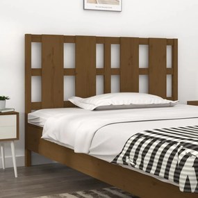 Testiera per letto miele 140,5x4x100 cm legno massello di pino