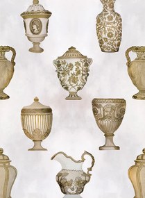 Coordonne Tapete Porcelaine - Bronze