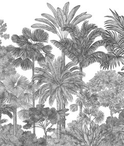 Rebel Walls Carta da parati panoramica Tropical Bellewood - Graphite