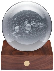 Decorazione luminosa marrone scuro con ricarica USB Amber – Gingko