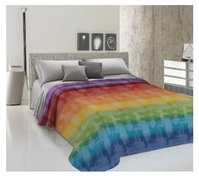 Copriletto Piquet Arcobaleno multicolore